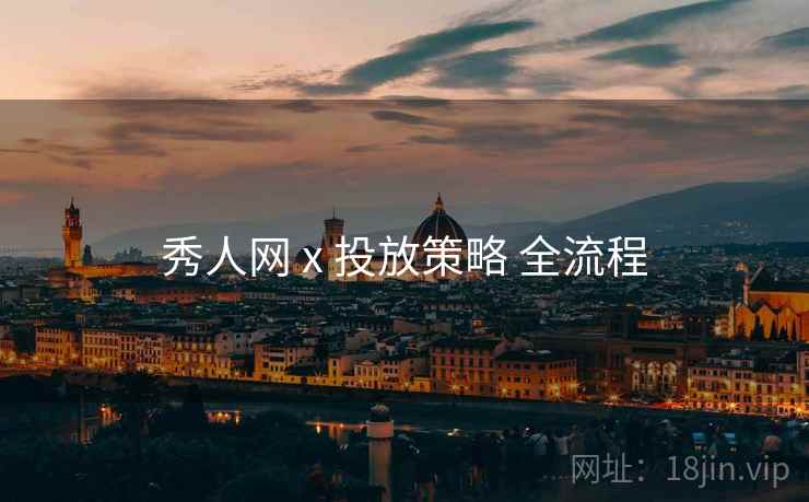秀人网 x 投放策略 全流程