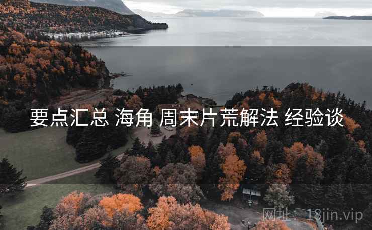 要点汇总 海角 周末片荒解法 经验谈