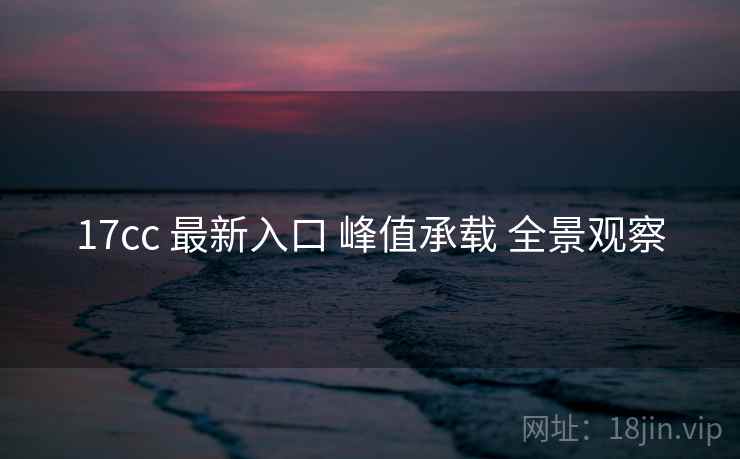 17cc 最新入口 峰值承载 全景观察